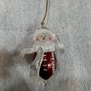 Ornament, NCAA University of Maryland Terrapins Football Snowman Christmas